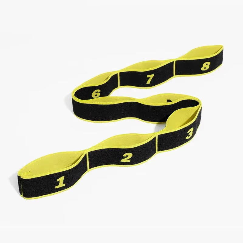 Yoga Pull Strap Belt Polyester Latex Elastic Latin Dance Stretching Band Loop Yoga Pilates Fitness Exercise Resistance Bands