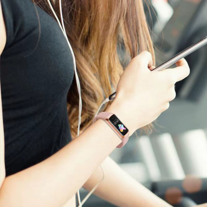 Smart Fitness Watch HD Display Smart Bracelet 1.1IN Comfortable Smart Watch Multifunctional for Hiking Walking Yoga Cycling