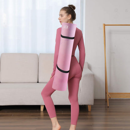 Printed Yoga Mat Non Slip Eco Friendly 72 X 27 Inch,Thick 1/4Inch Fitness Exercise Mat for Pilates,Gym Home or Workout Mat with Carrying Strap 6Mm