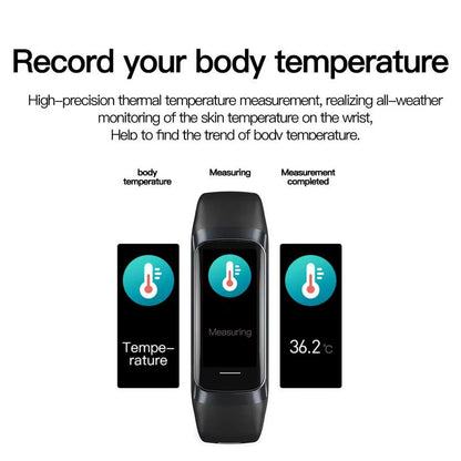 Smart Fitness Watch HD Display Smart Bracelet 1.1IN Comfortable Smart Watch Multifunctional for Hiking Walking Yoga Cycling