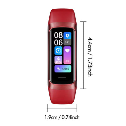 Smart Fitness Watch HD Display Smart Bracelet 1.1IN Comfortable Smart Watch Multifunctional for Hiking Walking Yoga Cycling