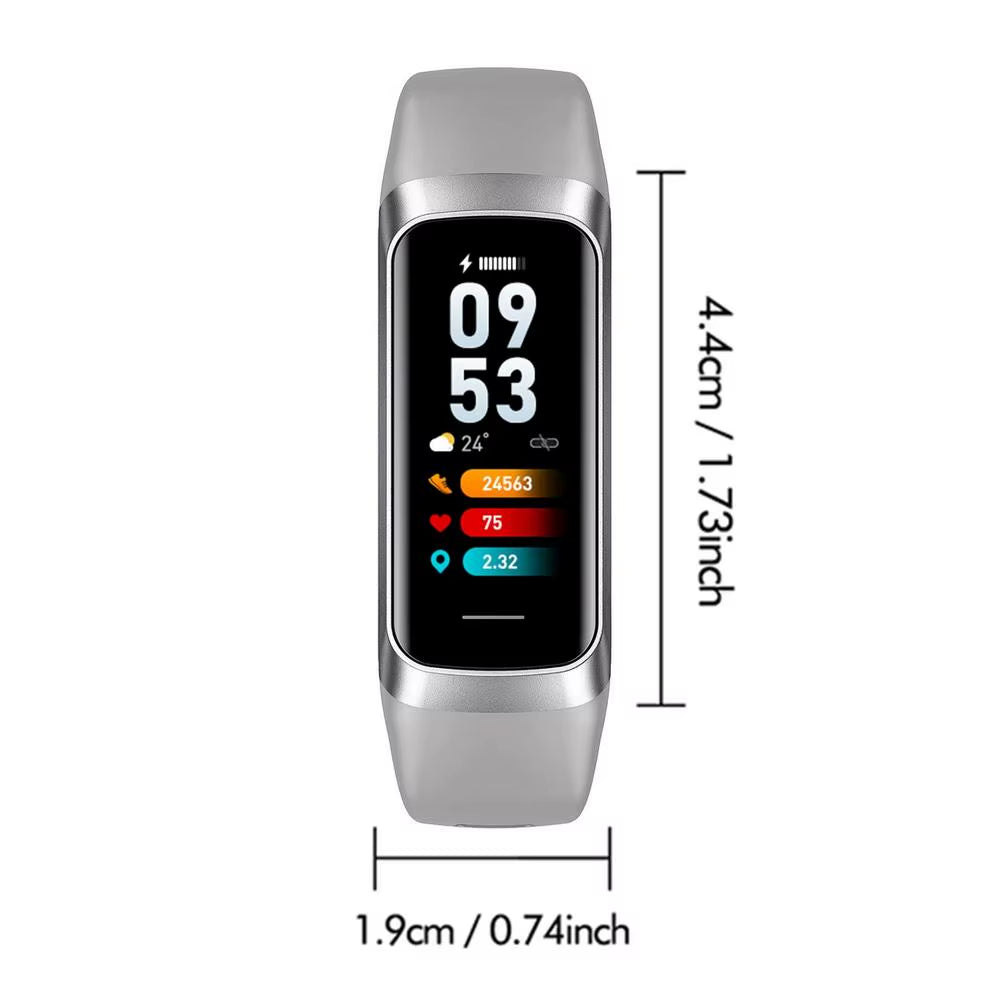 Smart Fitness Watch HD Display Smart Bracelet 1.1IN Comfortable Smart Watch Multifunctional for Hiking Walking Yoga Cycling