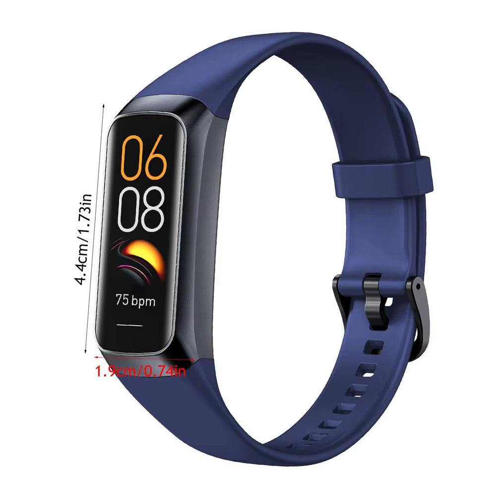 Smart Fitness Watch HD Display Smart Bracelet 1.1IN Comfortable Smart Watch Multifunctional for Hiking Walking Yoga Cycling