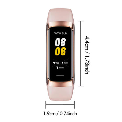 Smart Fitness Watch HD Display Smart Bracelet 1.1IN Comfortable Smart Watch Multifunctional for Hiking Walking Yoga Cycling