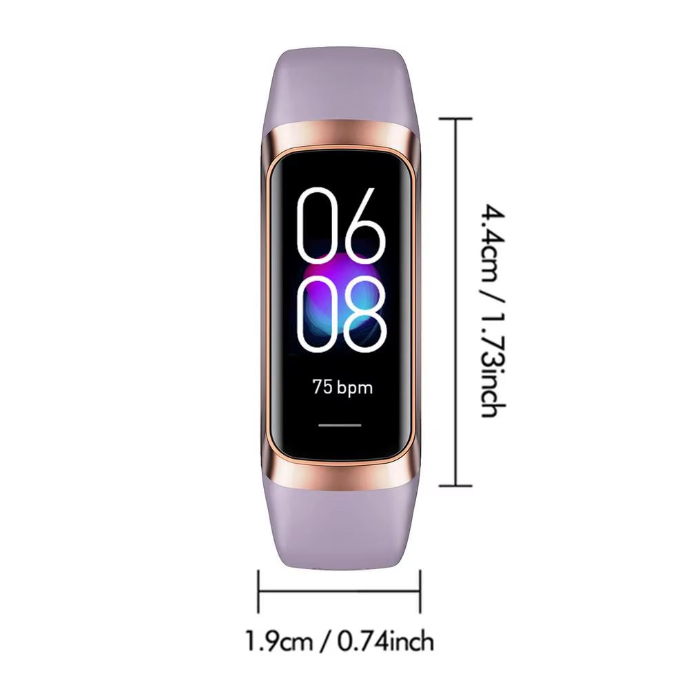 Smart Fitness Watch HD Display Smart Bracelet 1.1IN Comfortable Smart Watch Multifunctional for Hiking Walking Yoga Cycling